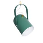 GLOBOSTAR® HAZEL 00928 Μοντέρνο Κρεμαστό Φωτιστικό Οροφής με Ντουί 1 x E27 AC 220-240V IP20 - Πράσινο & Χρυσό - Μ12 x Π12 x Υ27cm - Image 6