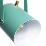 GLOBOSTAR® HAZEL 00928 Μοντέρνο Κρεμαστό Φωτιστικό Οροφής με Ντουί 1 x E27 AC 220-240V IP20 - Πράσινο & Χρυσό - Μ12 x Π12 x Υ27cm - Image 8