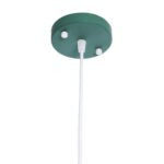 GLOBOSTAR® HAZEL 00928 Μοντέρνο Κρεμαστό Φωτιστικό Οροφής με Ντουί 1 x E27 AC 220-240V IP20 - Πράσινο & Χρυσό - Μ12 x Π12 x Υ27cm - Image 9