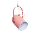 GLOBOSTAR® HAZEL 00929 Μοντέρνο Κρεμαστό Φωτιστικό Οροφής με Ντουί 1 x E27 AC 220-240V IP20 - Ροζ & Χρυσό - Μ12 x Π12 x Υ27cm - Image 2