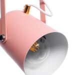 GLOBOSTAR® HAZEL 00929 Μοντέρνο Κρεμαστό Φωτιστικό Οροφής με Ντουί 1 x E27 AC 220-240V IP20 - Ροζ & Χρυσό - Μ12 x Π12 x Υ27cm - Image 8