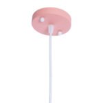 GLOBOSTAR® HAZEL 00929 Μοντέρνο Κρεμαστό Φωτιστικό Οροφής με Ντουί 1 x E27 AC 220-240V IP20 - Ροζ & Χρυσό - Μ12 x Π12 x Υ27cm - Image 9