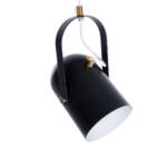 GLOBOSTAR® HAZEL 00930 Μοντέρνο Κρεμαστό Φωτιστικό Οροφής με Ντουί 1 x E27 AC 220-240V IP20 - Μαύρο & Χρυσό - Μ12 x Π12 x Υ27cm - Image 6