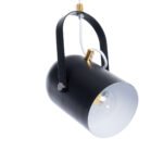 GLOBOSTAR® HAZEL 00930 Μοντέρνο Κρεμαστό Φωτιστικό Οροφής με Ντουί 1 x E27 AC 220-240V IP20 - Μαύρο & Χρυσό - Μ12 x Π12 x Υ27cm - Image 7