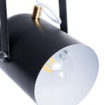 GLOBOSTAR® HAZEL 00930 Μοντέρνο Κρεμαστό Φωτιστικό Οροφής με Ντουί 1 x E27 AC 220-240V IP20 - Μαύρο & Χρυσό - Μ12 x Π12 x Υ27cm - Image 8