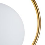 GLOBOSTAR® MADRID 00932 Μοντέρνο Κρεμαστό Φωτιστικό Οροφής με Ντουί 1 x E27 AC 220-240V IP20 - Χρυσό & Λευκό - Μ30 x Π20 x Υ30cm - Image 9