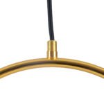 GLOBOSTAR® MADRID 00932 Μοντέρνο Κρεμαστό Φωτιστικό Οροφής με Ντουί 1 x E27 AC 220-240V IP20 - Χρυσό & Λευκό - Μ30 x Π20 x Υ30cm - Image 10