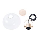 GLOBOSTAR® JAVER 00933 Vintage Κρεμαστό Φωτιστικό Οροφής με Ντουί 1 x E27 AC 220-240V IP20 - Διάφανο & Ροζ Χρυσό - Μ24.5 x Π24.5 x Υ25cm - Image 2