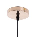 GLOBOSTAR® JAVER 00933 Vintage Κρεμαστό Φωτιστικό Οροφής με Ντουί 1 x E27 AC 220-240V IP20 - Διάφανο & Ροζ Χρυσό - Μ24.5 x Π24.5 x Υ25cm - Image 3