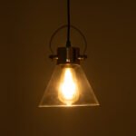 GLOBOSTAR® JAVER 00935 Vintage Κρεμαστό Φωτιστικό Οροφής με Ντουί 1 x E27 AC 220-240V IP20 - Διάφανο & Ροζ Χρυσό - Μ19 x Π19 x Υ25cm - Image 3