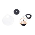 GLOBOSTAR® JAVER 00935 Vintage Κρεμαστό Φωτιστικό Οροφής με Ντουί 1 x E27 AC 220-240V IP20 - Διάφανο & Ροζ Χρυσό - Μ19 x Π19 x Υ25cm - Image 9