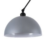 GLOBOSTAR® LOTUS 00937 Μοντέρνο Φωτιστικό Οροφής με Ντουί 1 x E27 AC 220-240V IP20 - Γκρι & Μαύρο - Μ30 x Π30 x Υ21cm - Image 7