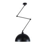 GLOBOSTAR® LOTUS 00939 Μοντέρνο Φωτιστικό Οροφής με Ντουί 1 x E27 AC 220-240V IP20 - Μαύρο - Μ30 x Π30 x Υ21cm - Image 4