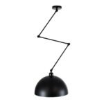 GLOBOSTAR® LOTUS 00939 Μοντέρνο Φωτιστικό Οροφής με Ντουί 1 x E27 AC 220-240V IP20 - Μαύρο - Μ30 x Π30 x Υ21cm - Image 5