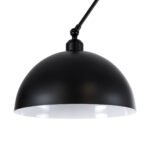 GLOBOSTAR® LOTUS 00939 Μοντέρνο Φωτιστικό Οροφής με Ντουί 1 x E27 AC 220-240V IP20 - Μαύρο - Μ30 x Π30 x Υ21cm - Image 7