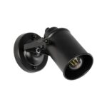 GLOBOSTAR® JAKE 00948 Μοντέρνο Φωτιστικό Τοίχου - Απλίκα με Ντουί 1 x E27 AC 220-240V IP20 - Μαύρο - Μ9 x Π22 x Y22cm