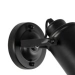 GLOBOSTAR® JAKE 00948 Μοντέρνο Φωτιστικό Τοίχου - Απλίκα με Ντουί 1 x E27 AC 220-240V IP20 - Μαύρο - Μ9 x Π22 x Y22cm - Image 5