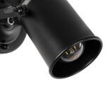 GLOBOSTAR® JAKE 00948 Μοντέρνο Φωτιστικό Τοίχου - Απλίκα με Ντουί 1 x E27 AC 220-240V IP20 - Μαύρο - Μ9 x Π22 x Y22cm - Image 6