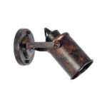 GLOBOSTAR® JAKE 00949 Μοντέρνο Φωτιστικό Τοίχου - Απλίκα με Ντουί 1 x E27 AC 220-240V IP20 - Χάλκινο Εφέ Σκουριάς - Μ9 x Π22 x Υ22cm - Image 4