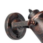 GLOBOSTAR® JAKE 00949 Μοντέρνο Φωτιστικό Τοίχου - Απλίκα με Ντουί 1 x E27 AC 220-240V IP20 - Χάλκινο Εφέ Σκουριάς - Μ9 x Π22 x Υ22cm - Image 5