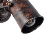 GLOBOSTAR® JAKE 00949 Μοντέρνο Φωτιστικό Τοίχου - Απλίκα με Ντουί 1 x E27 AC 220-240V IP20 - Χάλκινο Εφέ Σκουριάς - Μ9 x Π22 x Υ22cm - Image 6