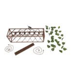 GLOBOSTAR® CLARITY 00963 Vintage Κρεμαστό Φωτιστικό Οροφής με Ντουί 6 x E27 AC 220-240V IP20 - Χάλκινο Εφέ Σκουριάς & Πράσινο - Μ78 x Π25 x Υ22cm - Image 10