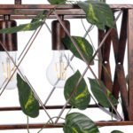 GLOBOSTAR® CLARITY 00963 Vintage Κρεμαστό Φωτιστικό Οροφής με Ντουί 6 x E27 AC 220-240V IP20 - Χάλκινο Εφέ Σκουριάς & Πράσινο - Μ78 x Π25 x Υ22cm - Image 8