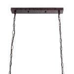 GLOBOSTAR® CLARITY 00963 Vintage Κρεμαστό Φωτιστικό Οροφής με Ντουί 6 x E27 AC 220-240V IP20 - Χάλκινο Εφέ Σκουριάς & Πράσινο - Μ78 x Π25 x Υ22cm - Image 9