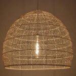 GLOBOSTAR® MALIBU 00965 Boho Κρεμαστό Φωτιστικό Οροφής με Ντουί 1 x E27 AC 220-240V IP20 - Μπεζ - Μ100 x Π100 x Y86cm - Image 2