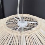 GLOBOSTAR® MALIBU 00965 Boho Κρεμαστό Φωτιστικό Οροφής με Ντουί 1 x E27 AC 220-240V IP20 - Μπεζ - Μ100 x Π100 x Y86cm - Image 6