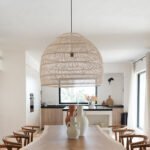 GLOBOSTAR® MALIBU 00965 Boho Κρεμαστό Φωτιστικό Οροφής με Ντουί 1 x E27 AC 220-240V IP20 - Μπεζ - Μ100 x Π100 x Y86cm - Image 9