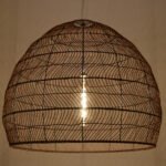 GLOBOSTAR® MALIBU 00967 Boho Κρεμαστό Φωτιστικό Οροφής με Ντουί 1 x E27 AC 220-240V IP20 - Καφέ - Μ100 x Π100 x Y86cm - Image 2