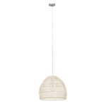 GLOBOSTAR® MALIBU 00968 Boho Κρεμαστό Φωτιστικό Οροφής με Ντουί 1 x E27 AC 220-240V IP20 - Μπεζ - Μ40 x Π40 x Υ35cm - Image 2