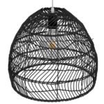 GLOBOSTAR® MALIBU 00969 Boho Κρεμαστό Φωτιστικό Οροφής με Ντουί 1 x E27 AC 220-240V IP20 - Μαύρο - Μ40 x Π40 x Υ35cm - Image 4