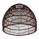 GLOBOSTAR® MALIBU 00970 Boho Κρεμαστό Φωτιστικό Οροφής με Ντουί 1 x E27 AC 220-240V IP20 - Καφέ - Μ40 x Π40 x Υ35cm - Image 6