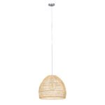 GLOBOSTAR® MALIBU 00973 Boho Κρεμαστό Φωτιστικό Οροφής με Ντουί 1 x E27 AC 220-240V IP20 - Μπεζ - Μ40 x Π40 x Υ35cm - Image 2
