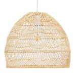 GLOBOSTAR® MALIBU 00973 Boho Κρεμαστό Φωτιστικό Οροφής με Ντουί 1 x E27 AC 220-240V IP20 - Μπεζ - Μ40 x Π40 x Υ35cm - Image 3