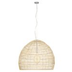 GLOBOSTAR® MALIBU 00974 Boho Κρεμαστό Φωτιστικό Οροφής με Ντουί 1 x E27 AC 220-240V IP20 - Μπεζ - Μ100 x Π100 x Y86cm - Image 3