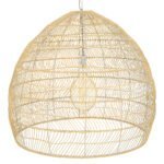 GLOBOSTAR® MALIBU 00974 Boho Κρεμαστό Φωτιστικό Οροφής με Ντουί 1 x E27 AC 220-240V IP20 - Μπεζ - Μ100 x Π100 x Y86cm - Image 5