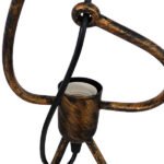 GLOBOSTAR® LITTLE MAN 00979 Μοντέρνο Κρεμαστό Φωτιστικό Οροφής με Ντουί 3 x E27 AC 220-240V IP20 - Χάλκινο - Μ70 x Π10 x Υ105cm - Image 4