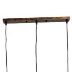 GLOBOSTAR® LITTLE MAN 00979 Μοντέρνο Κρεμαστό Φωτιστικό Οροφής με Ντουί 3 x E27 AC 220-240V IP20 - Χάλκινο - Μ70 x Π10 x Υ105cm - Image 6