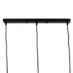 GLOBOSTAR® LITTLE MAN 00980 Μοντέρνο Κρεμαστό Φωτιστικό Οροφής με Ντουί 3 x E27 AC 220-240V IP20 - Μαύρο - Μ70 x Π10 x Υ105cm - Image 6