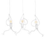 GLOBOSTAR® FIGURE 10000981 Παιδικό Κρεμαστό Φωτιστικό Οροφής με Ντουί 3 x E27 AC 220-240V IP20 - Λευκό - Μ70 x Π10 x Υ105cm - Image 2