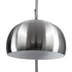 GLOBOSTAR® PRAGUE 00990 Μοντέρνο Επιδαπέδιο Φωτιστικό με Ντουί 1 x E27 AC 220-240V IP20 - Νίκελ Βούρτσας - Μ210 x Π45 x Υ220cm - Image 7