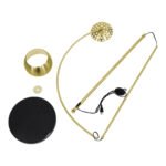 GLOBOSTAR® PRAGUE 00991 Μοντέρνο Επιδαπέδιο Φωτιστικό με Ντουί 1 x E27 AC 220-240V IP20 - Χρυσό & Μαύρο - Μ90 x Π29.5 x Υ180cm - Image 13