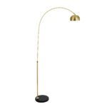 GLOBOSTAR® PRAGUE 00991 Μοντέρνο Επιδαπέδιο Φωτιστικό με Ντουί 1 x E27 AC 220-240V IP20 - Χρυσό & Μαύρο - Μ90 x Π29.5 x Υ180cm - Image 4