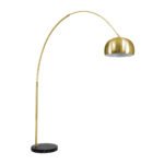 GLOBOSTAR® PRAGUE 00992 Μοντέρνο Επιδαπέδιο Φωτιστικό με Ντουί 1 x E27 AC 220-240V IP20 - Χρυσό Βούρτσας - Μ210 x Π45 x Υ220cm