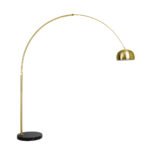 GLOBOSTAR® PRAGUE 00992 Μοντέρνο Επιδαπέδιο Φωτιστικό με Ντουί 1 x E27 AC 220-240V IP20 - Χρυσό Βούρτσας - Μ210 x Π45 x Υ220cm - Image 4