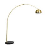 GLOBOSTAR® PRAGUE 00992 Μοντέρνο Επιδαπέδιο Φωτιστικό με Ντουί 1 x E27 AC 220-240V IP20 - Χρυσό Βούρτσας - Μ210 x Π45 x Υ220cm - Image 5