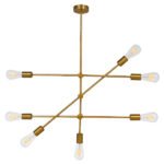 GLOBOSTAR® ESTHER 00993 Μοντέρνο Κρεμαστό Φωτιστικό Οροφής με Ντουί 7 x E27 AC 220-240V IP20 - Χρυσό - Μ75 x Π75 x Υ88cm - Image 6